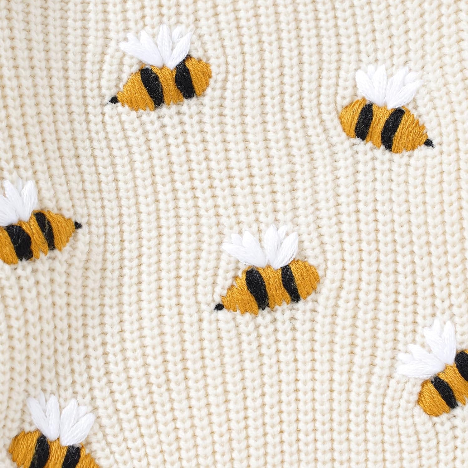 Thumbnail 5 de DovFanny Baby Knitted Jumper Toddler – Floral Detail Long Sleeve, Winter Warm Knitwear