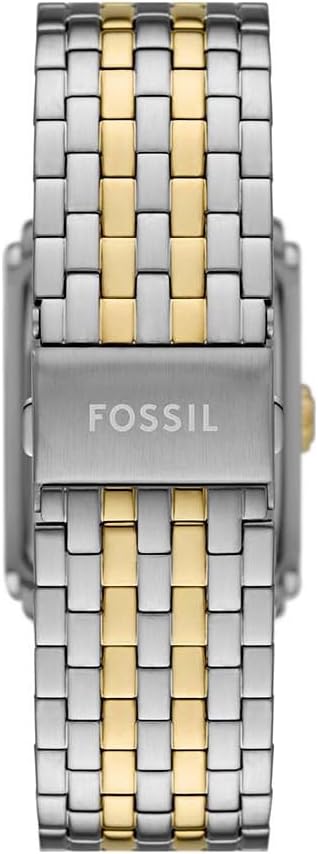 Detalle 2 de Fossil Carraway Herrenuhr, Quarz Dreihand mit Leder- oder Edelstahlband, blaues Zifferblatt