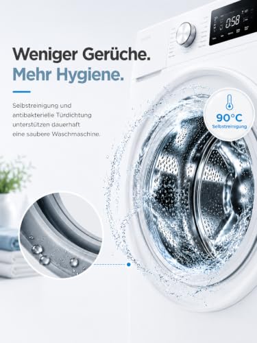 Thumbnail 6 de Midea Waschmaschine MFV5EW80WBA30 – 8 kg, BLDC-Inverter, A‑30%, weiß
