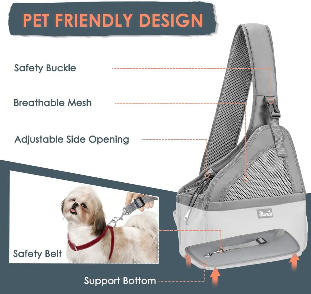 Detalle 2 de Eyein Pet Puppy Sling Carrier: Hands‑Free Travel for Small Dogs and Cats