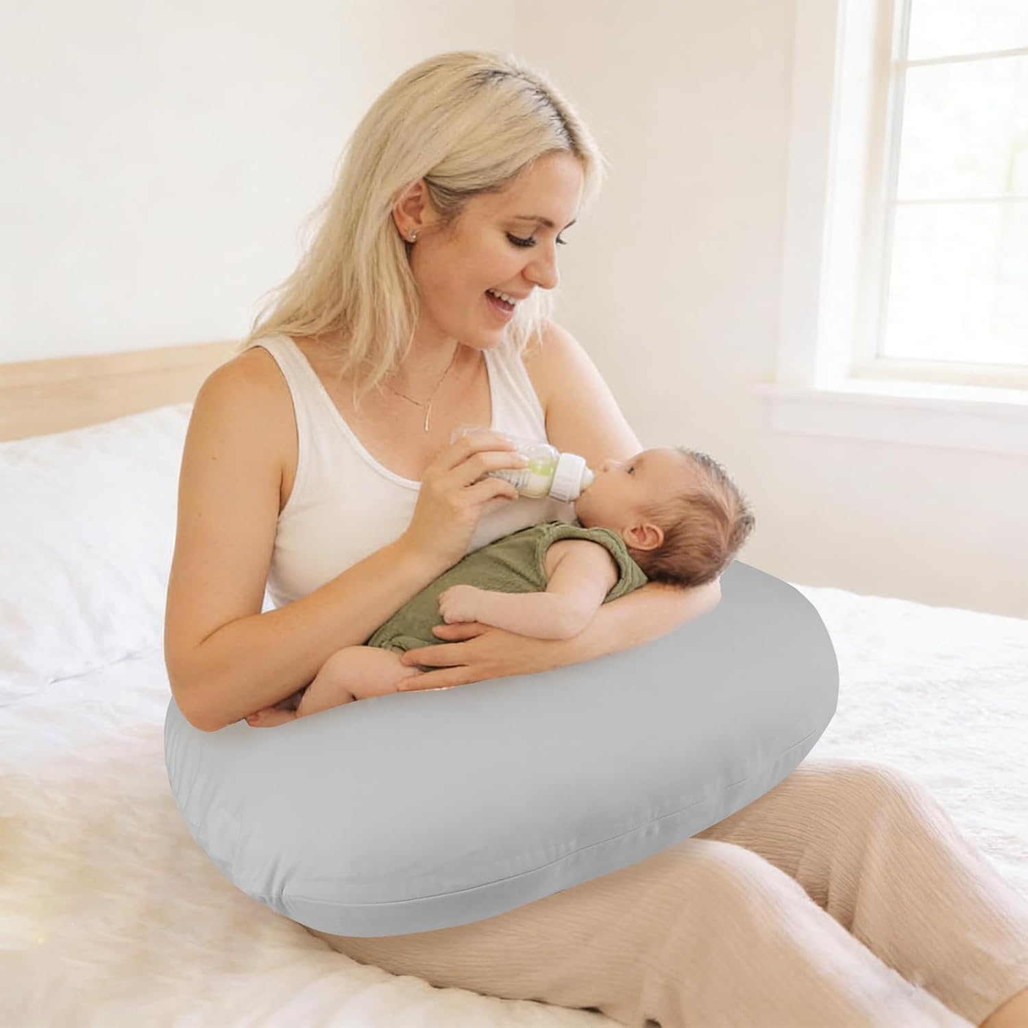 Thumbnail 6 de Hooyax Nursing Pillow Cover in Gray