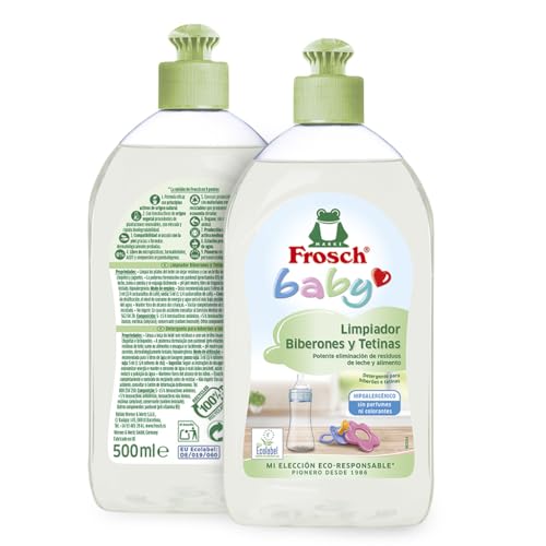 Detalle de Frosch Baby Limpiador biberones y tetinas 8x500 ml
