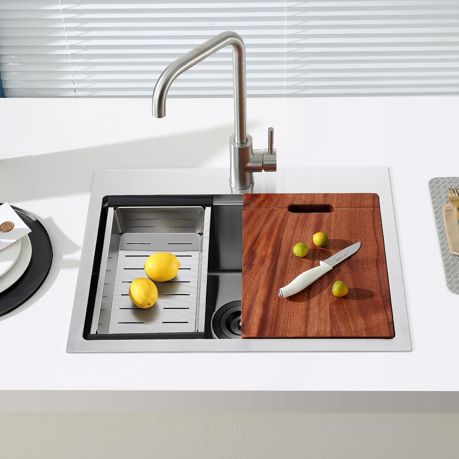 Detalle 2 de POPFLY Workstation Kitchen Sink, 304 Stainless Steel