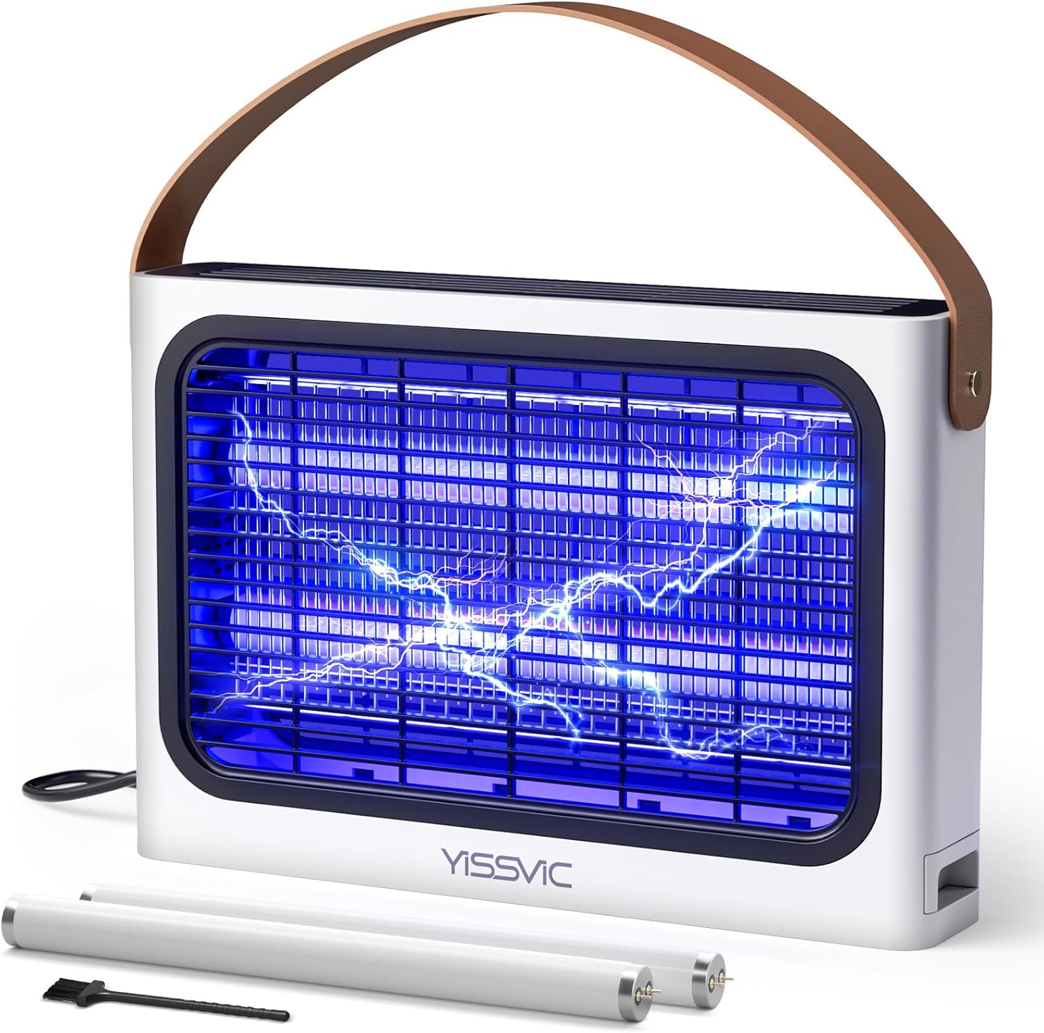 Detalle de YISSVIC 20W Fly Zapper: Indoor UV Bug Trap with Extra Bulbs