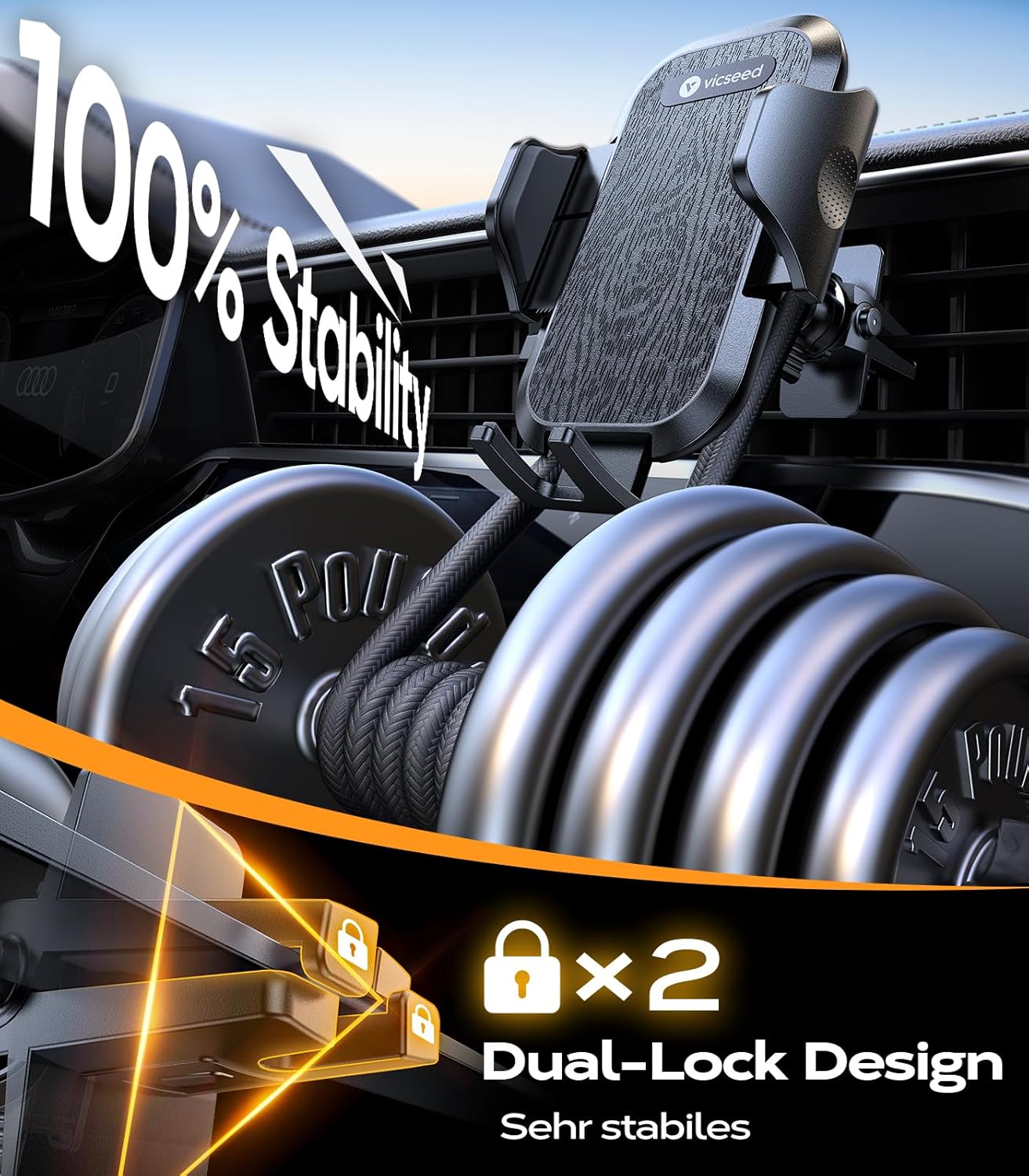 Thumbnail 4 de VICSEED 2025 Handyhalterung Auto 20 kg 📱