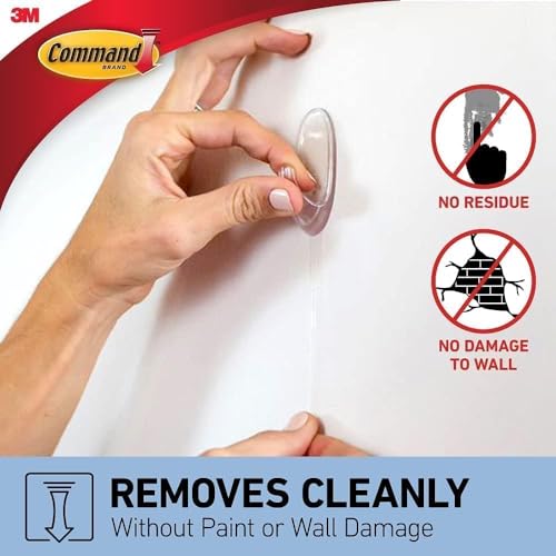 Thumbnail 5 de Command Medium Hooks, Clear: 7 Hooks and 10 Adhesive Strips for Damage-Free Organisation