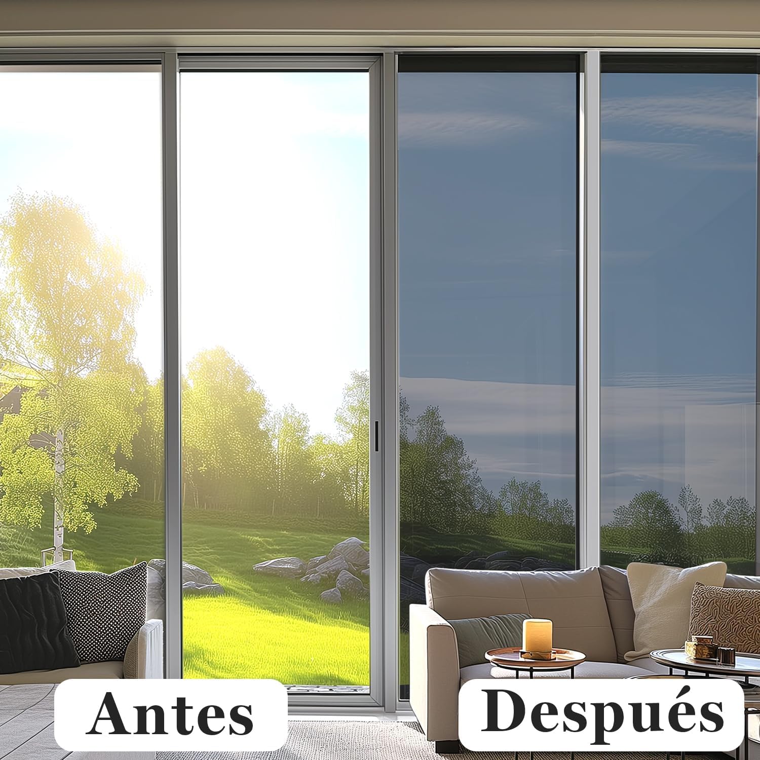 Thumbnail 3 de DARUITE Vinilo Espejo Reflectante para Ventanas 60x200cm 😊