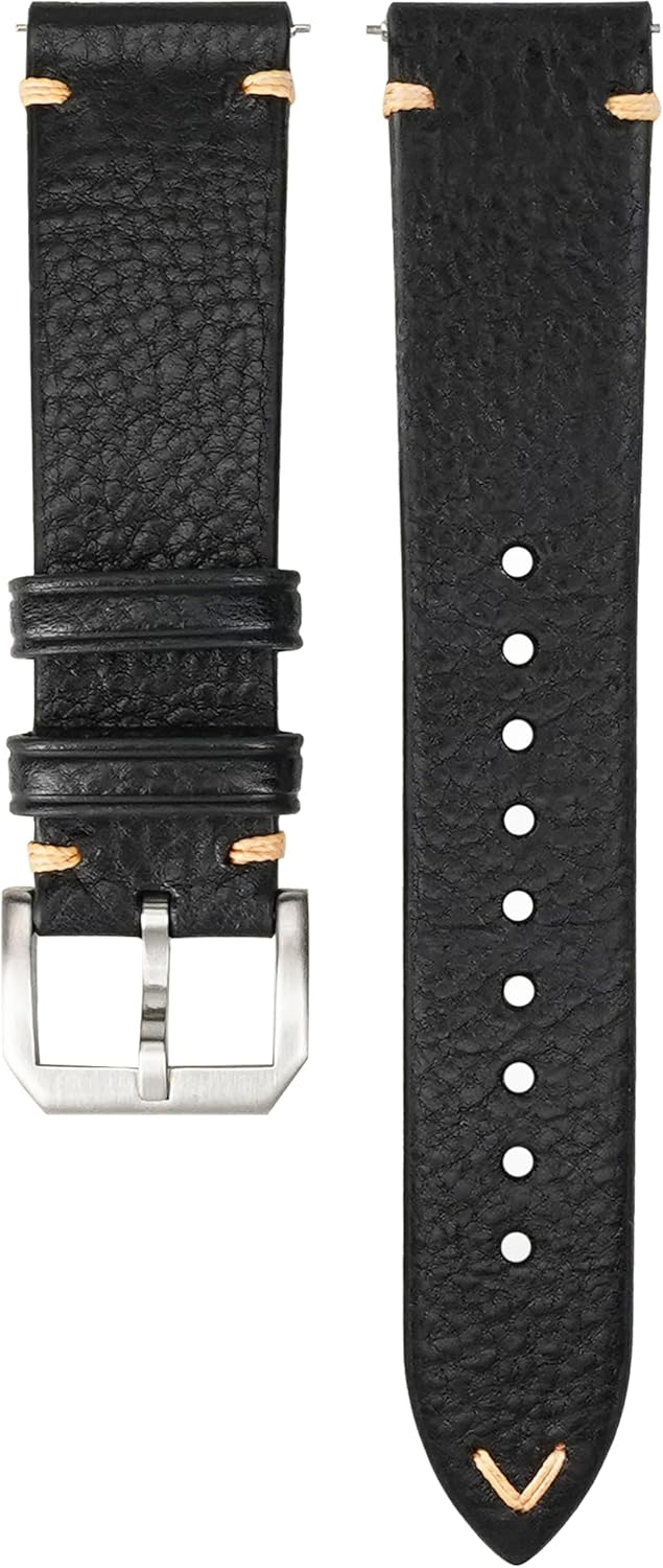 Thumbnail 1 de Gomvadr Quick Release leather watch strap (oil wax calfskin) for 16–22mm lugs