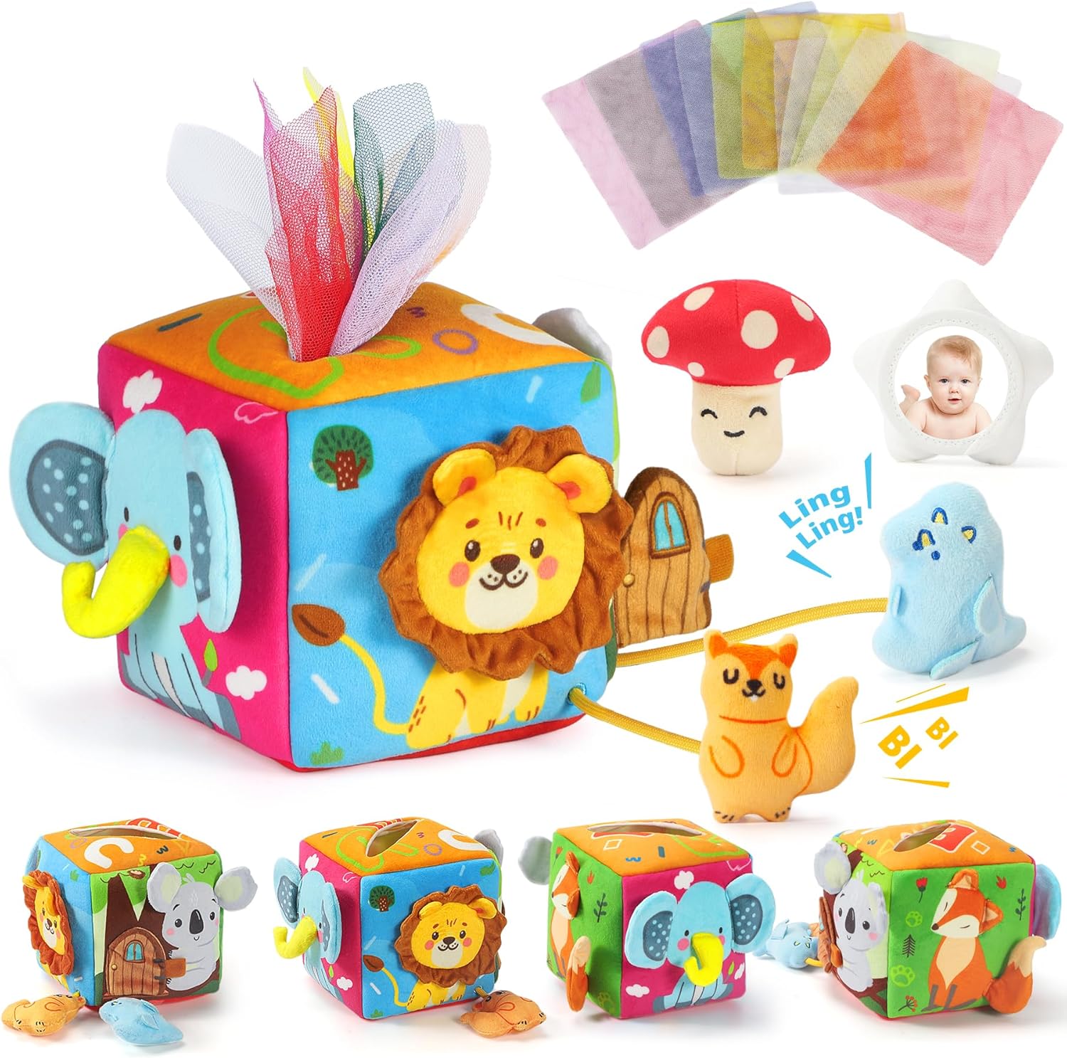 Thumbnail 4 de URMYWO Baby Spielzeug Tissue Box 0–12 Monate