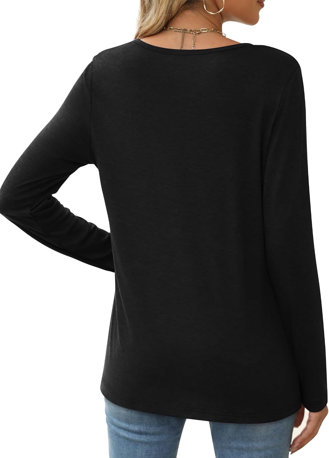 Detalle de XIEERDUO Long Sleeve Tops for Women UK – Crew Neck Sweatshirt, Autumn Stripe Edition