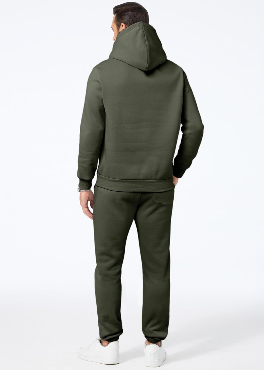 Thumbnail 2 de JMIERR Men's 2 Piece Hoodie Sweatshirt & Jogger Sweatpants Set