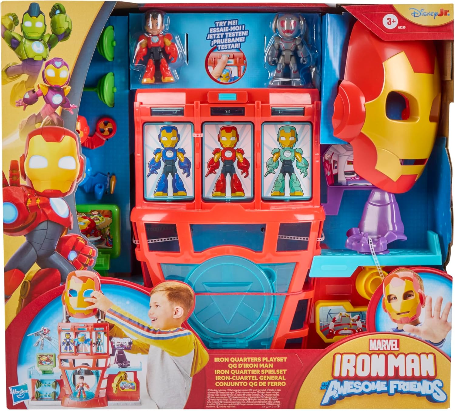 Detalle 2 de Marvel Iron Man Quartier Spielset 2‑in‑1