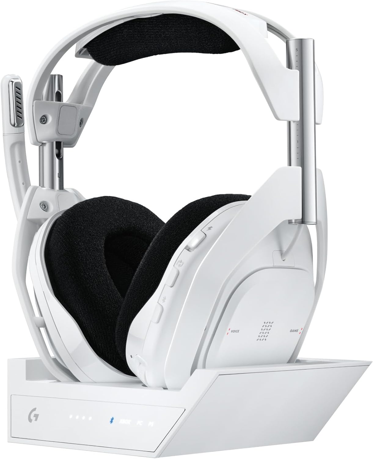 Detalle de Logitech G Astro A50 X Lightspeed Wireless Headset with Base (PRO-G Graphene) – Multi‑System, White