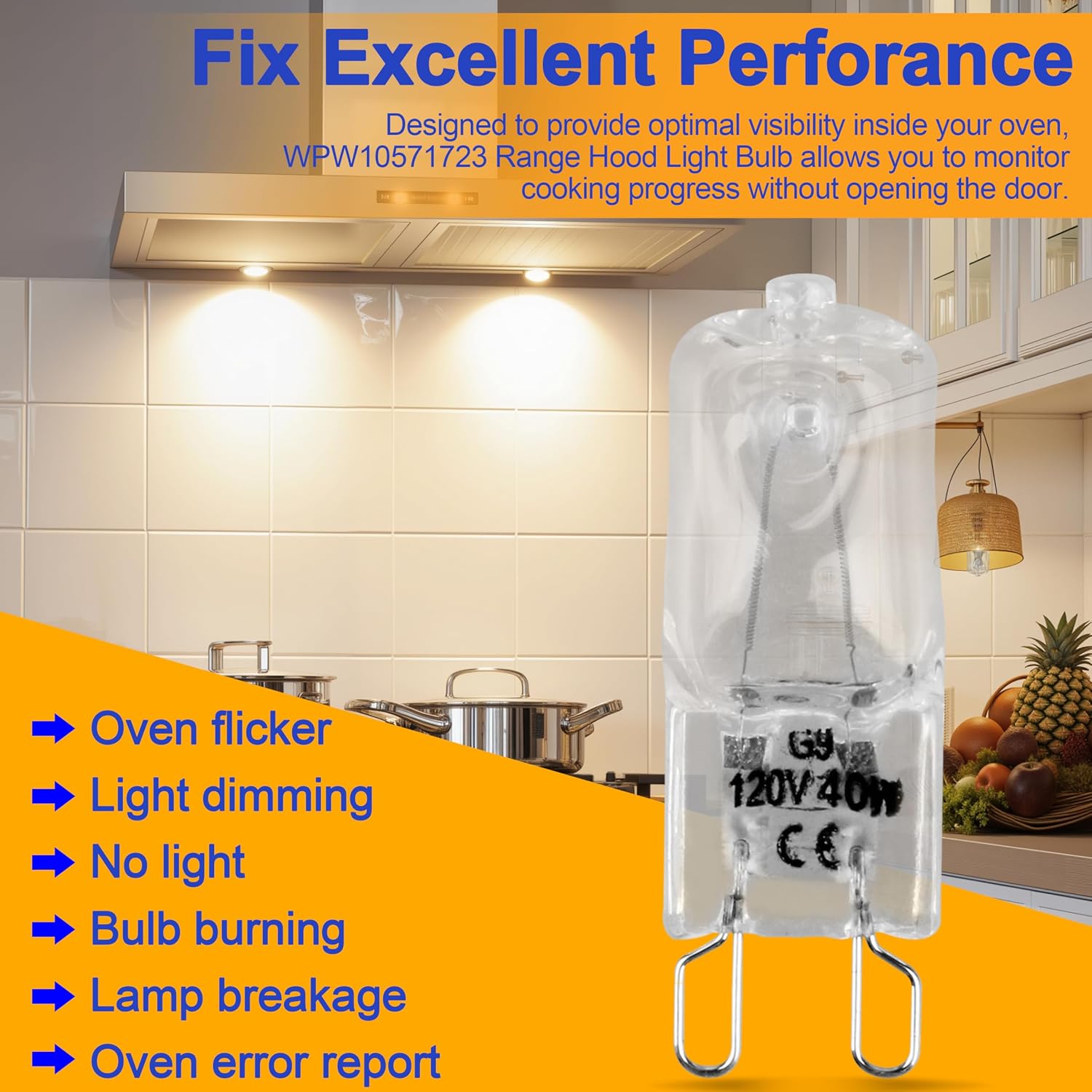 Detalle 1 de G9 Range and Oven Bulb 40W