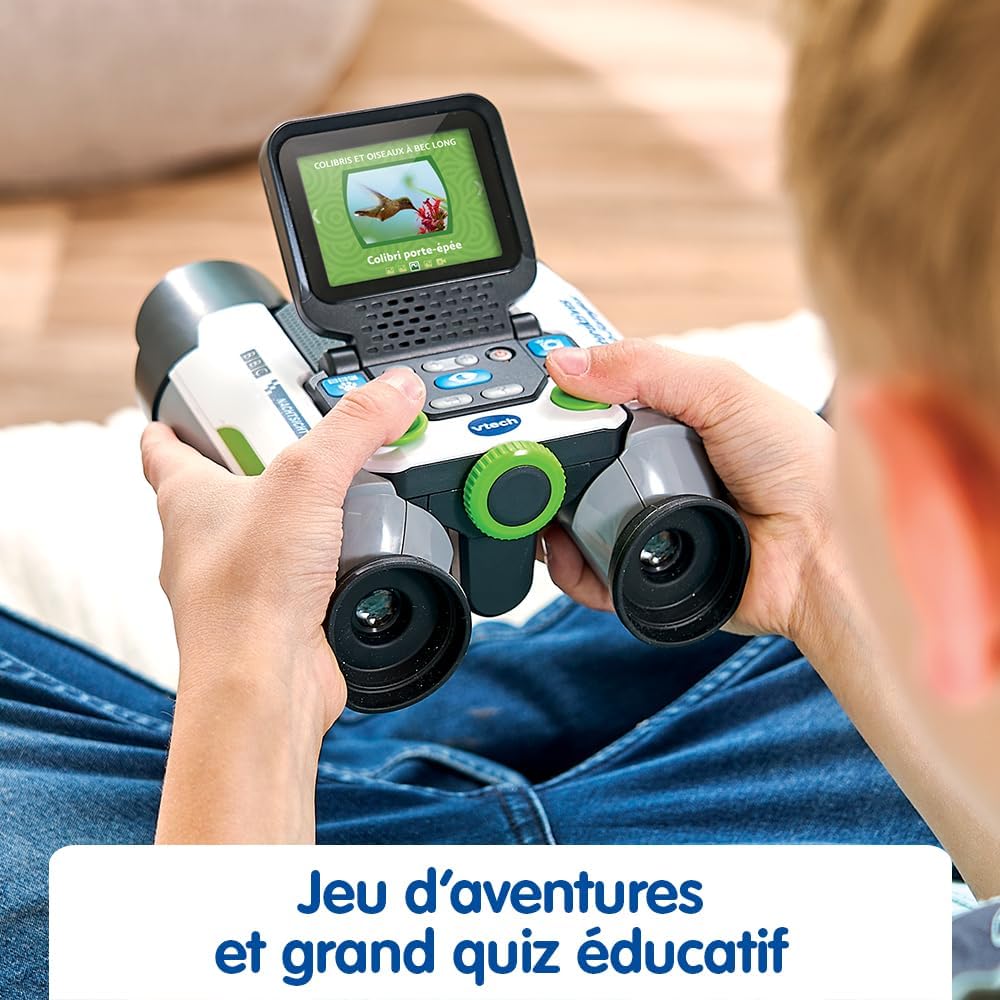 Thumbnail 4 de VTech Genius XL Jumelles Vidéo Interactives – Jumelles enfant 10x21 avec écran couleur et contenu éducatif BBC