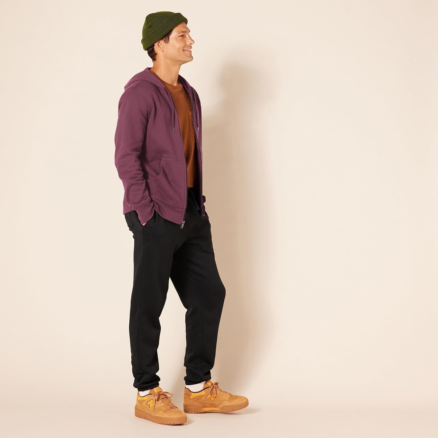 Thumbnail 5 de Amazon Essentials Uomo Felpa con Cappuccio e Cerniera Integrale in Pile – taglie Big & Tall