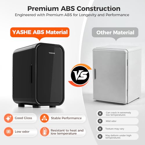 Detalle 2 de YASHE Mini Fridge 6 Litre/8 Can: Portable Thermoelectric Cooler for Bedroom, Dorm, Car and More