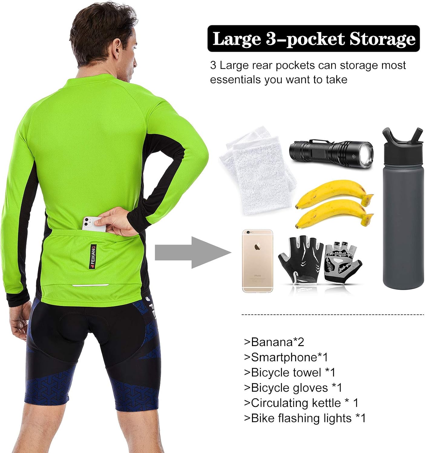 Detalle 1 de MEETWEE Magliette ciclismo uomo maglia MTB