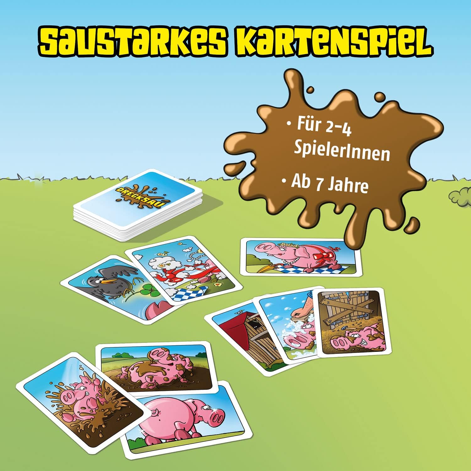 Thumbnail 2 de Kosmos Drecksau 682675 – Jeu de Cartes Amusant pour 2 à 4 Joueurs, Open & Play