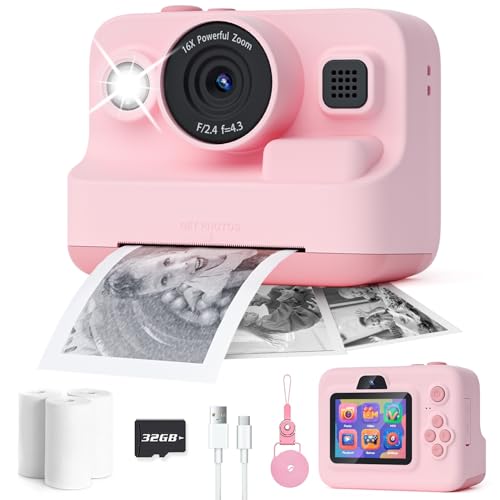 Imagen de Dylanto Kids Camera Instant Print: 1080P Fun, Portable Photo Printer Camera for 3–12 Year Olds en OfertitasTOP