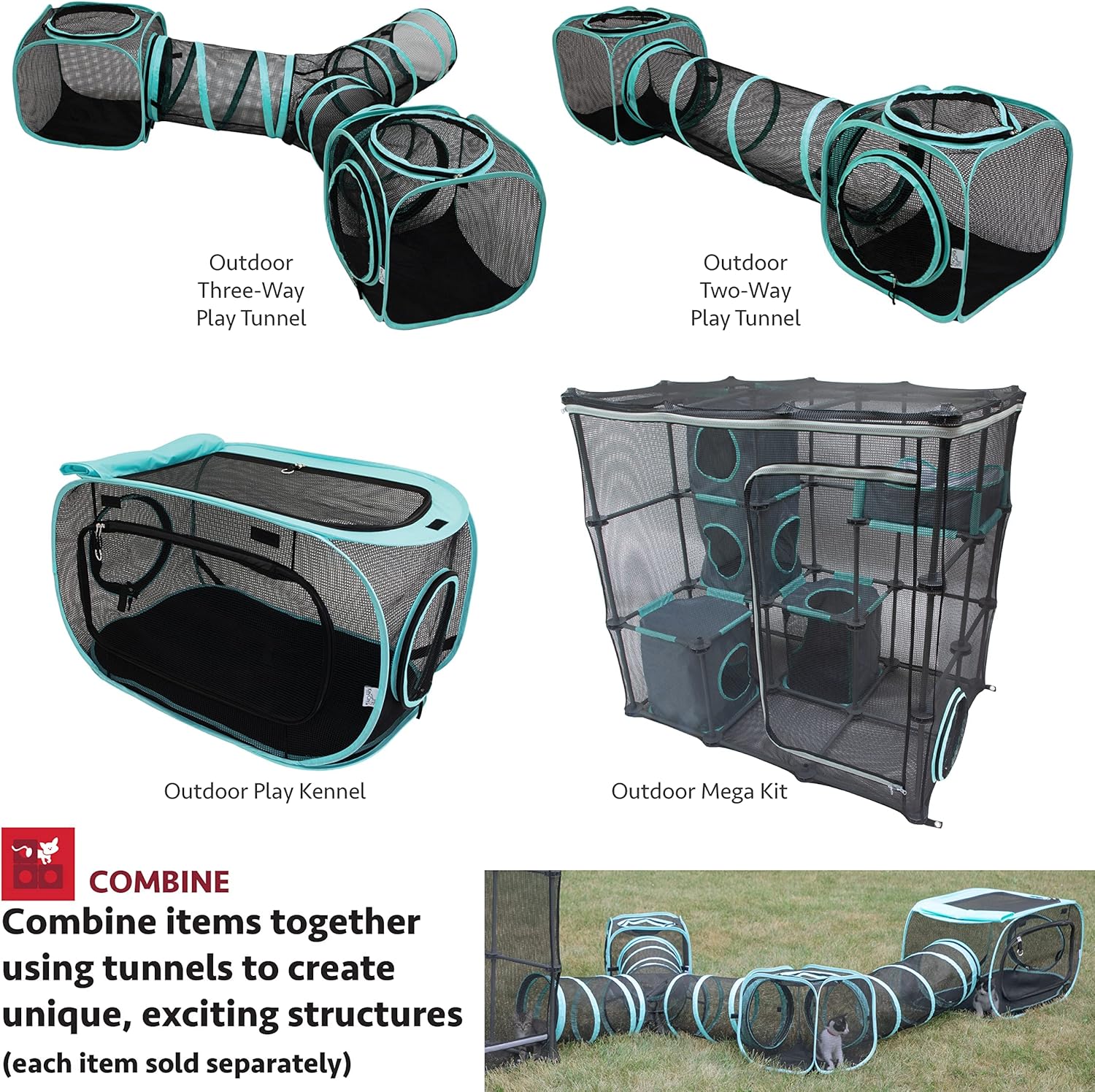 Thumbnail 5 de Kitty City Outdoor Catio Furniture and Play Kits: Mega Kit for Multi‑Cat Fun