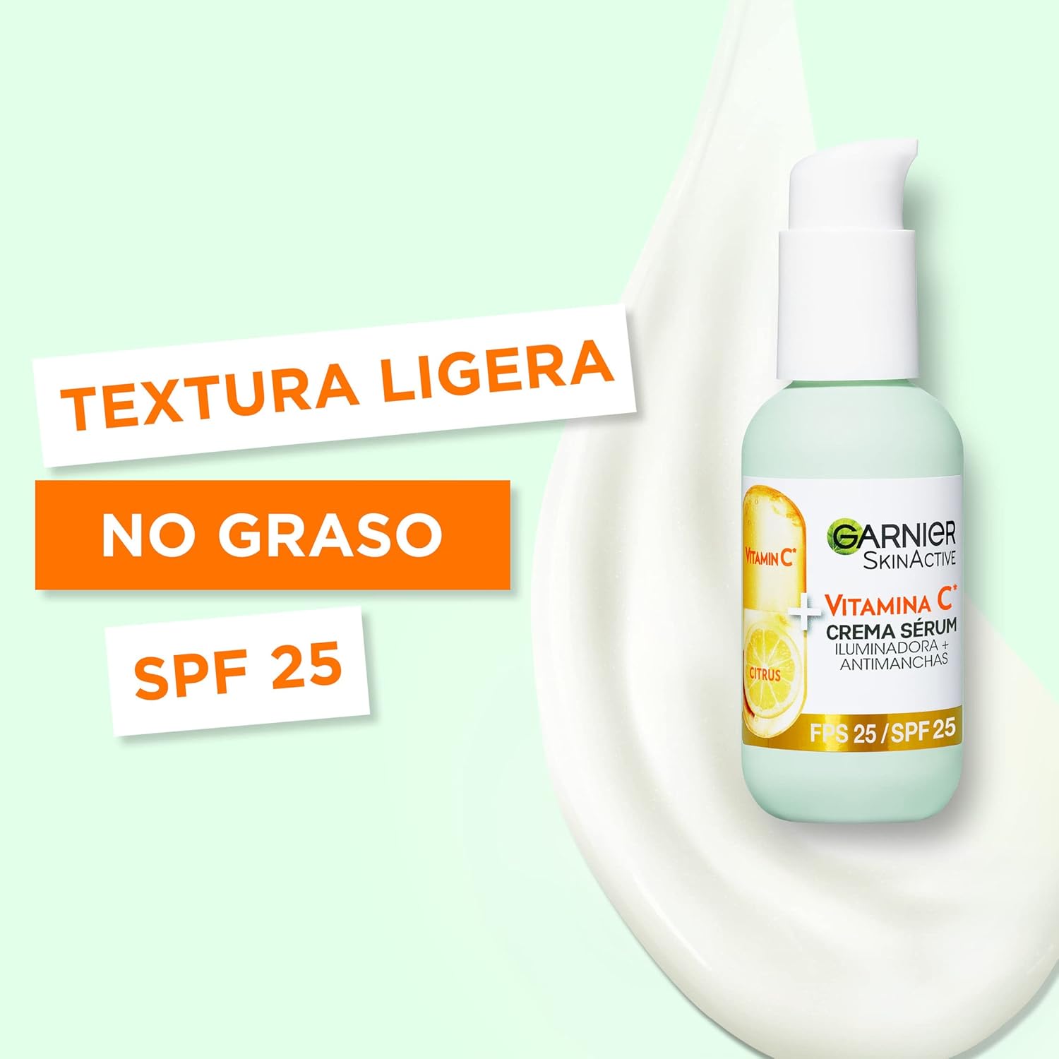 Detalle de Garnier Sérum Iluminador y Anti Mancha 2 en 1 SPF25💧