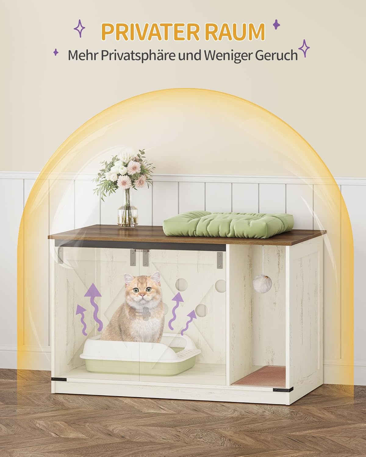 Thumbnail 6 de Hzuaneri Katzenschrank 100 x 55 x 63 cm