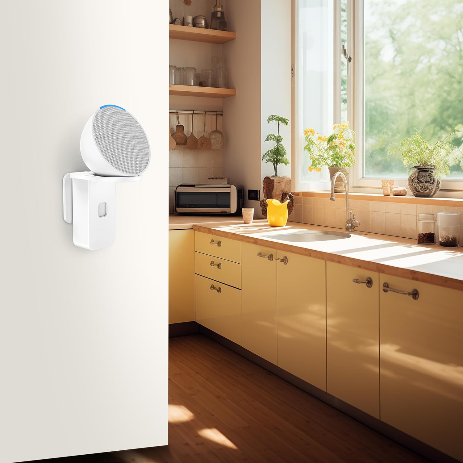 Thumbnail 5 de Cozycase Steckerhalterung für Pop/Dot/Google Nest mini – platzsparende Wand-/Wall-Ständerhalterung mit Kabelmanagement (weiß)