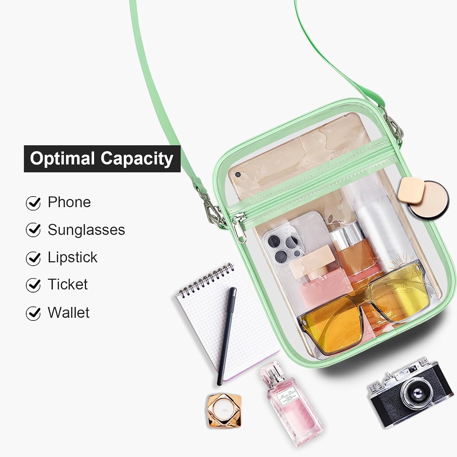 Detalle 1 de USPECLARE Clear Crossbody Bag, PVC