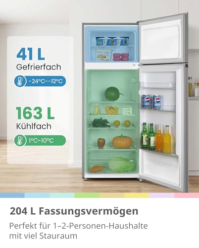 Detalle 2 de Comfee' 204 L Kühlschrank mit Gefrierfach (-24 °C) – leise, 143 cm hoch, EEK D