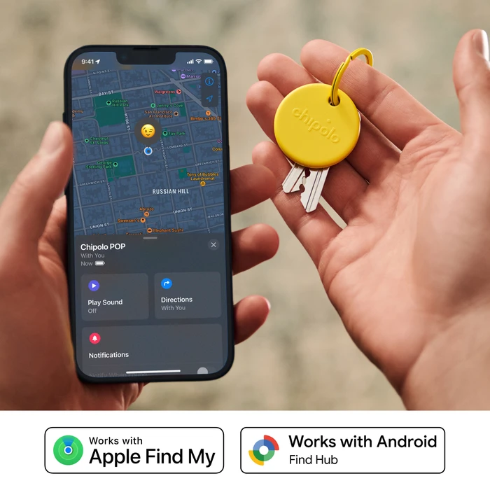 Thumbnail 4 de Chipolo POP Gelb – Bluetooth-Tracker für Schlüssel, Portemonnaie & Tasche