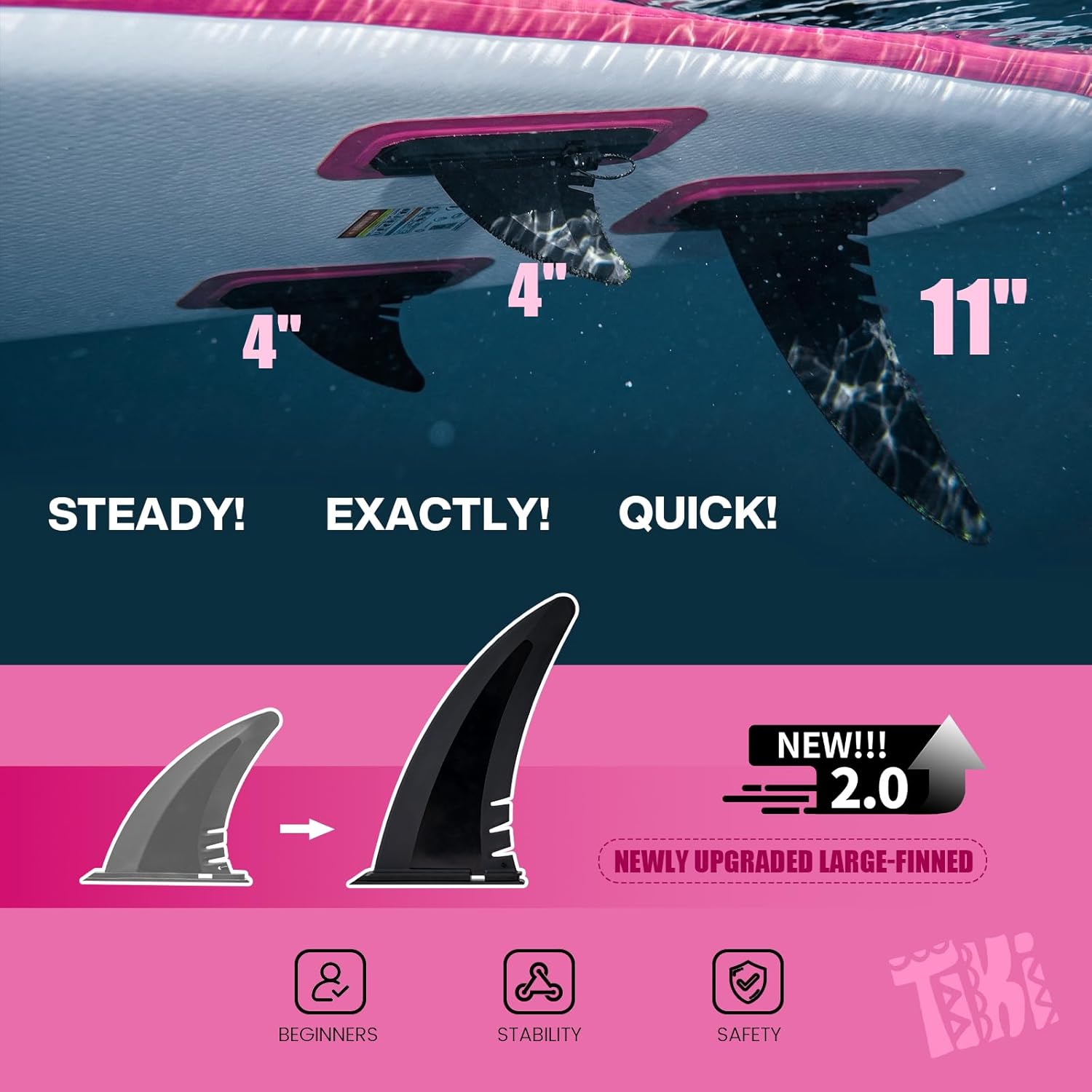 Thumbnail 5 de FunWater Inflatable Ultra-Light Stand Up Paddle Board with Non-Slip Deck & Premium SUP Accessories