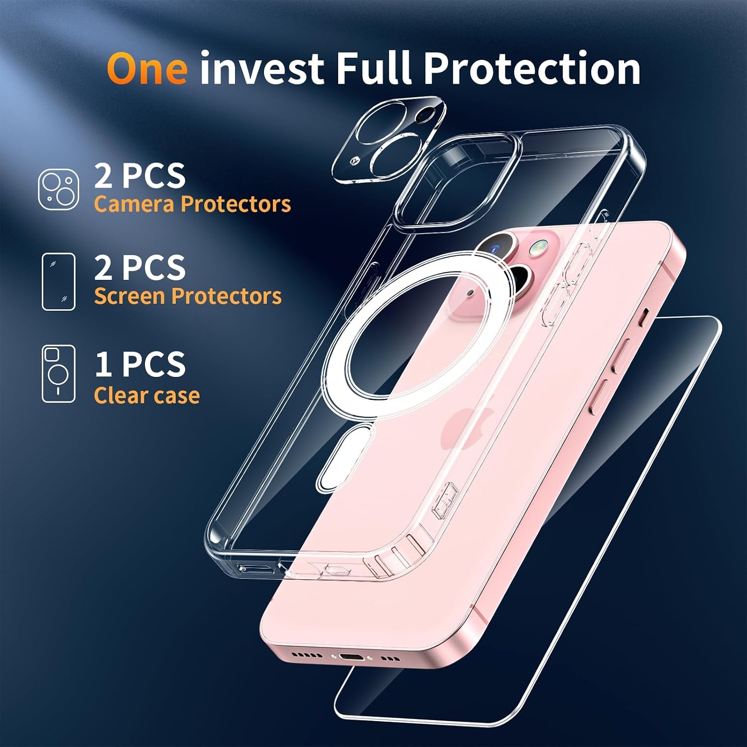 Detalle de iPhone 15 magnetic case 6.1 inch