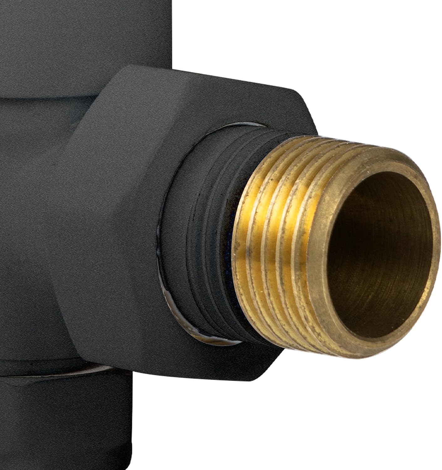 Thumbnail 5 de VANCOCO 4Pcs 1/2"×15mm Anthracite Grey Angled Manual Radiator Valves