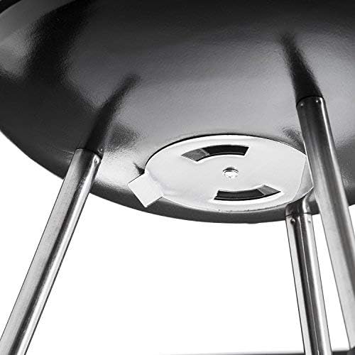 Detalle de GOODS+GADGETS 4815110 – kompaktowy grill węglowy kulowy 40 cm, czerwony