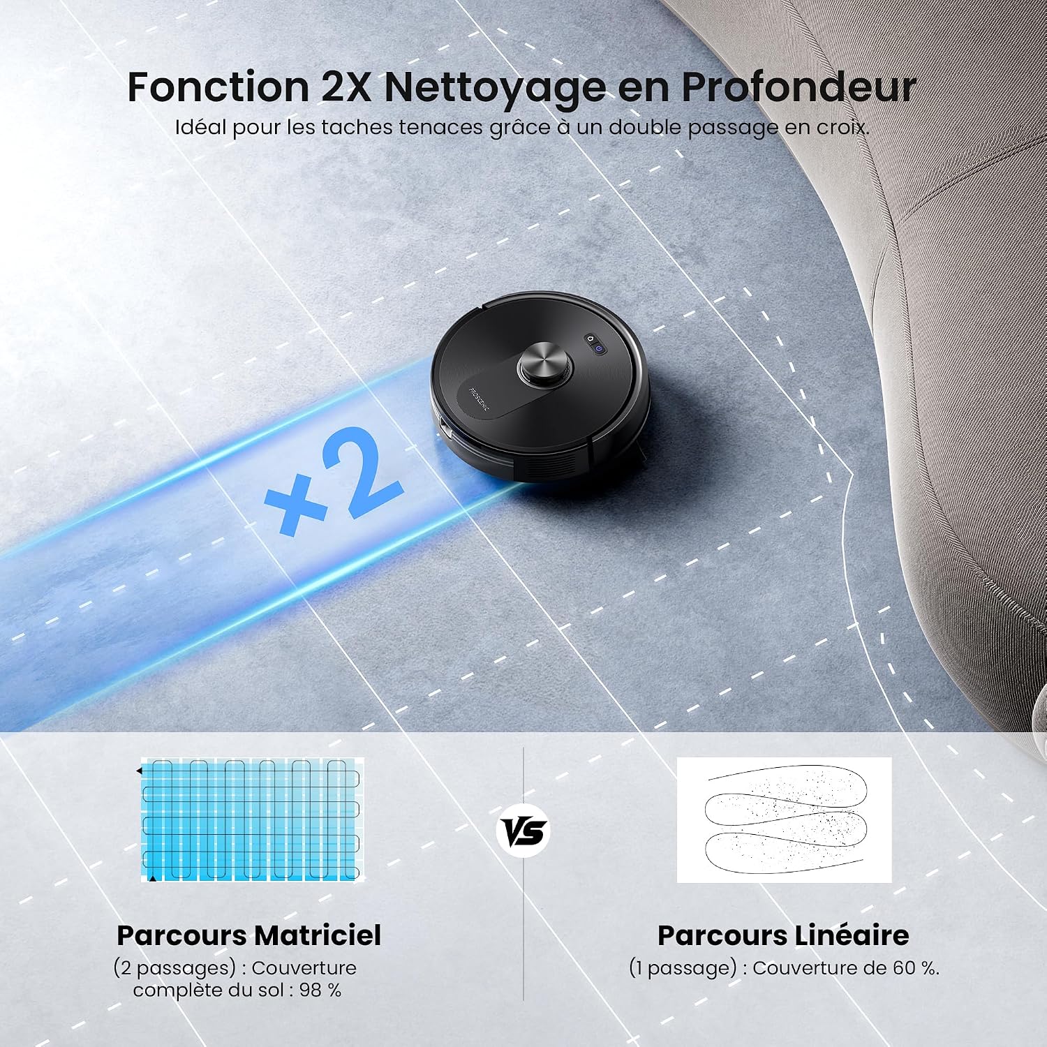 Thumbnail 6 de proscenic Q10 Robot aspirateur 8000 Pa
