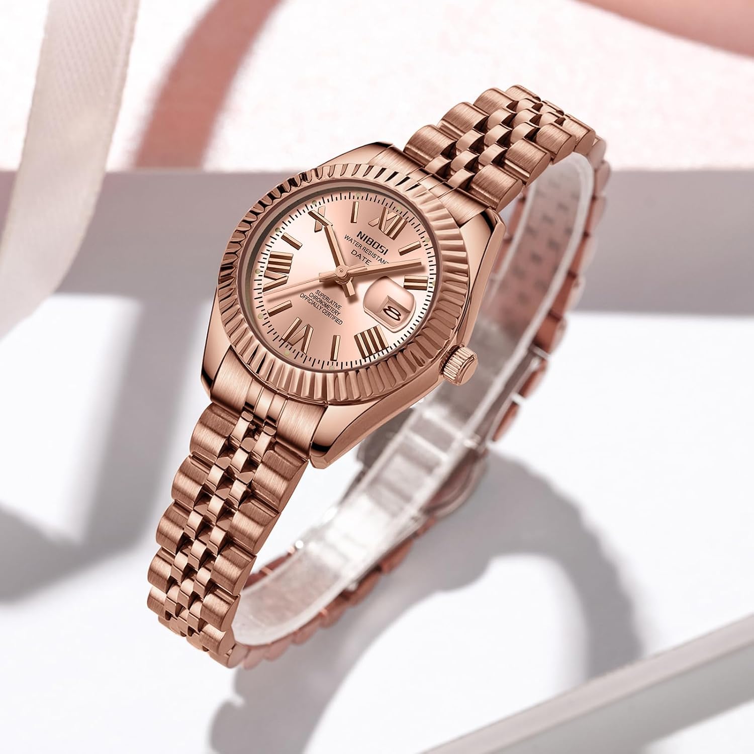 Detalle 2 de NIBOSI dainty analog quartz watch