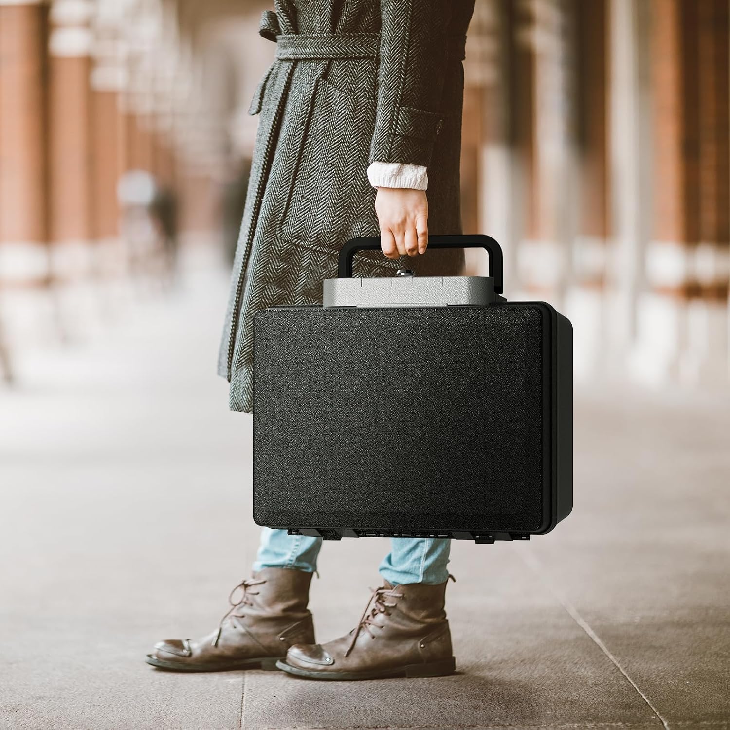 Thumbnail 6 de WASJOYE 21L cassaforte portatile con chiave: protezione ignifuga e impermeabile per viaggi e ufficio