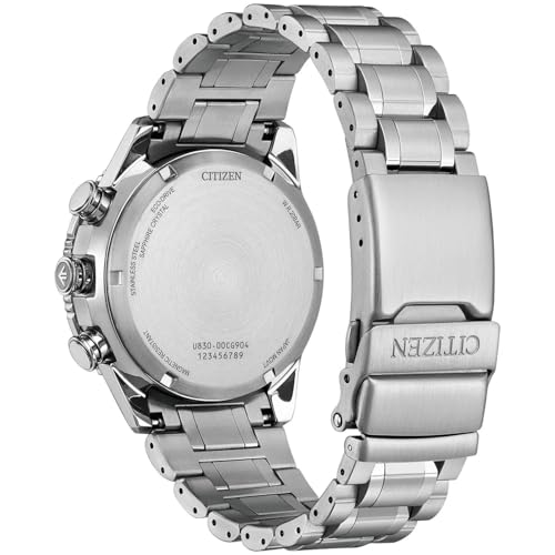 Detalle de Citizen Promaster JV2000-51L Herrenchronograph – Eco-Drive, Saphirglas, blaues Zifferblatt, 43 mm