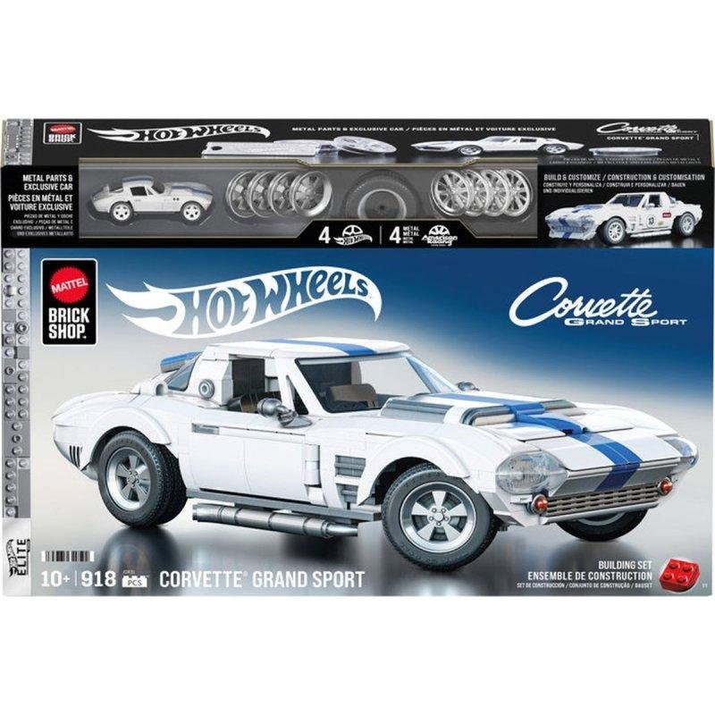 Detalle 2 de Mega Hot Wheels Brick Shop Elite Corvette Grand Sport 918 piezas