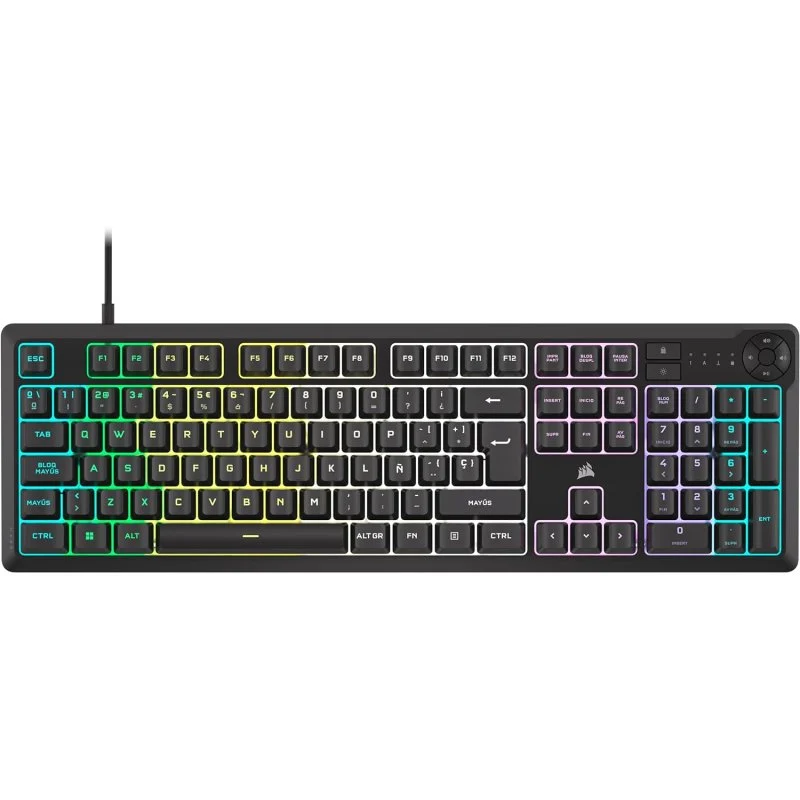 Detalle de Corsair K55 CORE RGB Teclado gaming 10 zonas