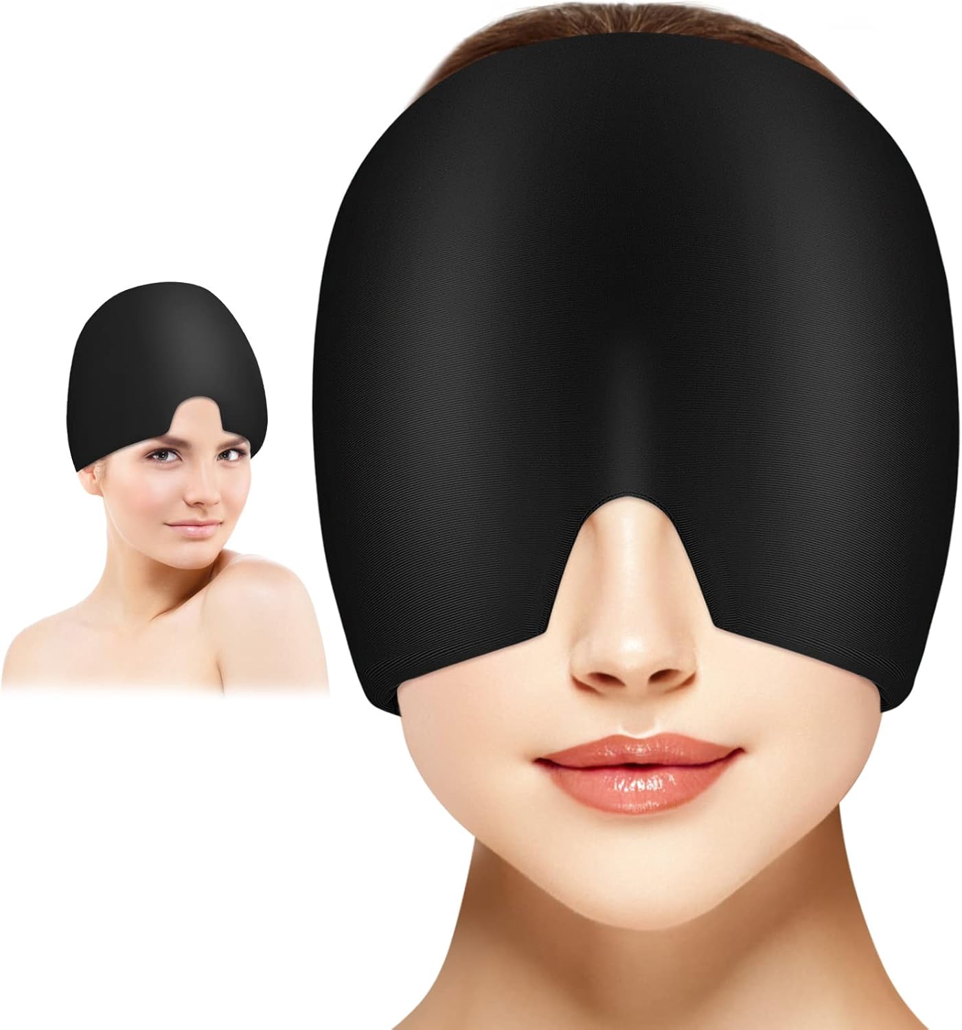 Detalle de ACWOO Chapeau Migraine 360°: Cap en gel réutilisable pour soulagement rapide des céphalées