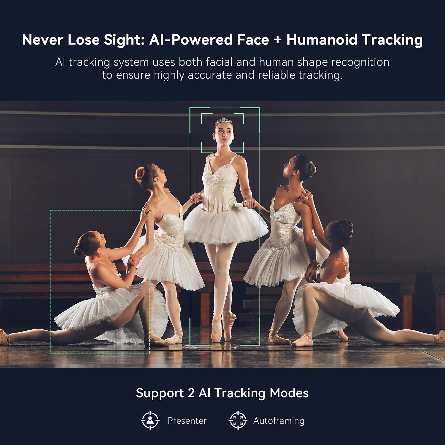 Thumbnail 3 de TONGVEO 4K NDI PTZ Camera with AI Auto-Tracking and 20X Optical Zoom