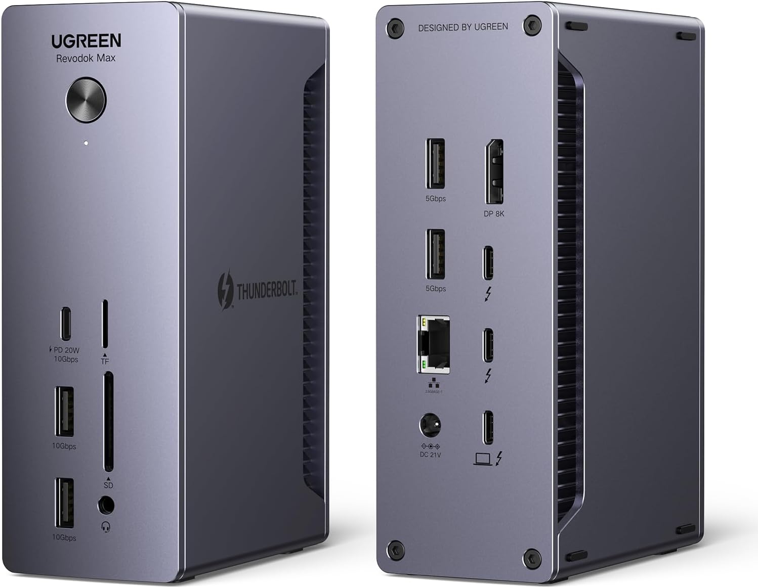 Detalle de UGREEN Revodok Max Thunderbolt 4 Dock 90W