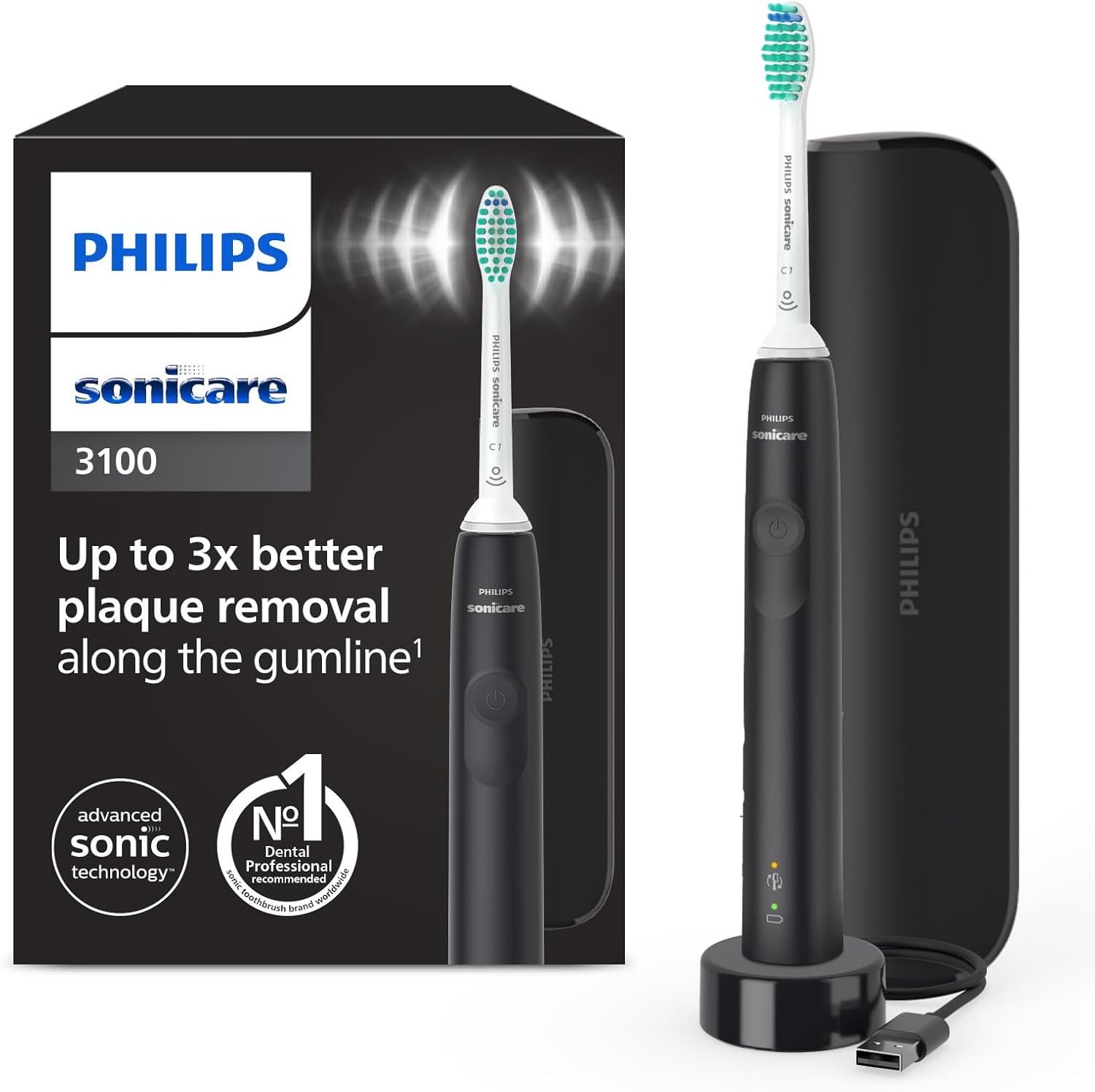 Detalle de Philips Sonicare 3100 brosse sonique 62 000 mouvements