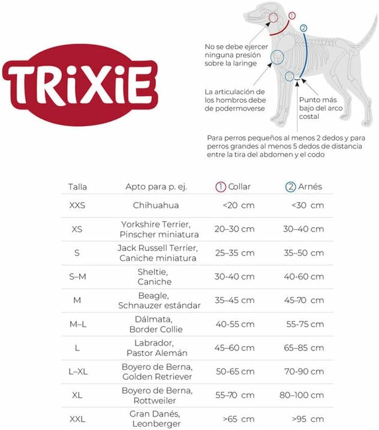 Detalle de Trixie Active Premium Pettorina per Cane – Verde, M/L (EAN 4053032686250)