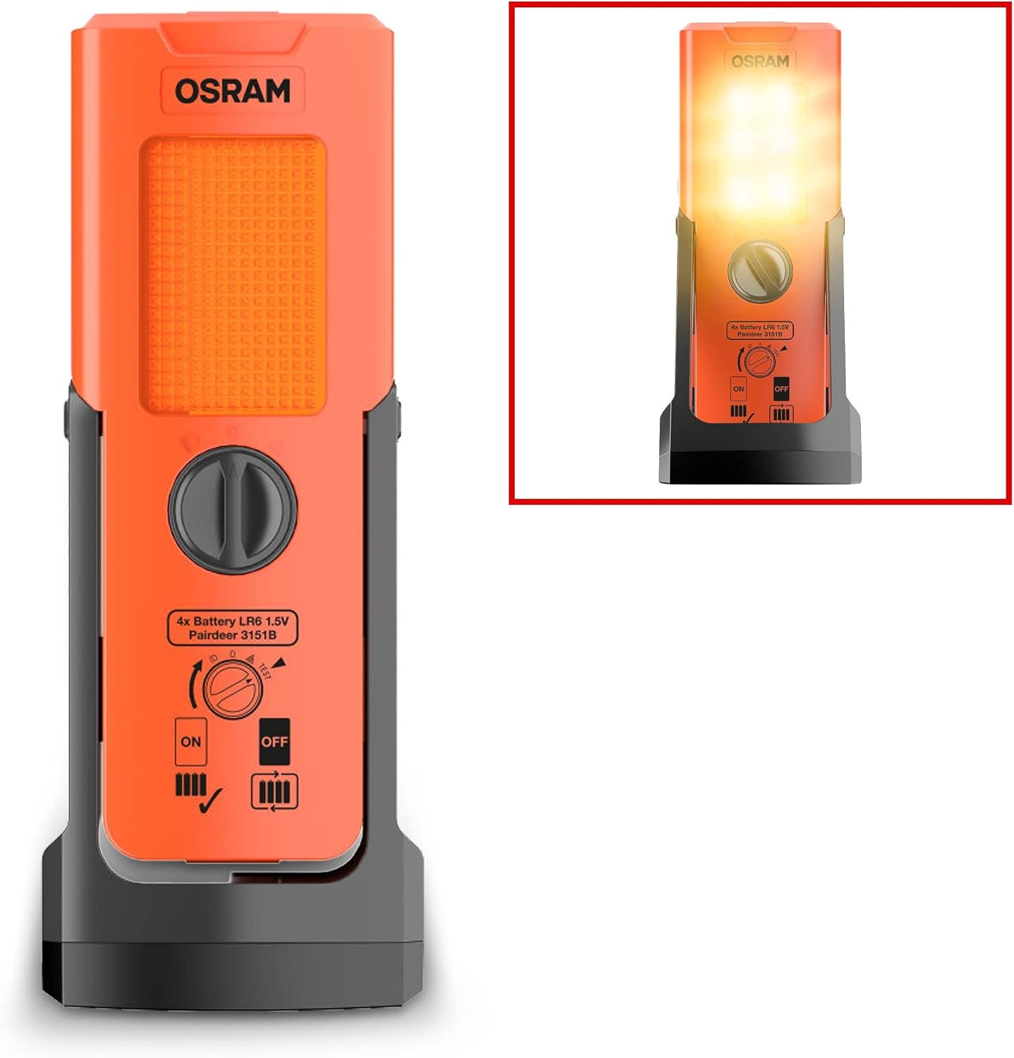 Thumbnail 3 de Osram LEDguardian TRUCK FLARE Signal TA19 – Aufstellbare LED-Warnleuchte für LKW, Bus & Fahrzeuge über 3,5 t