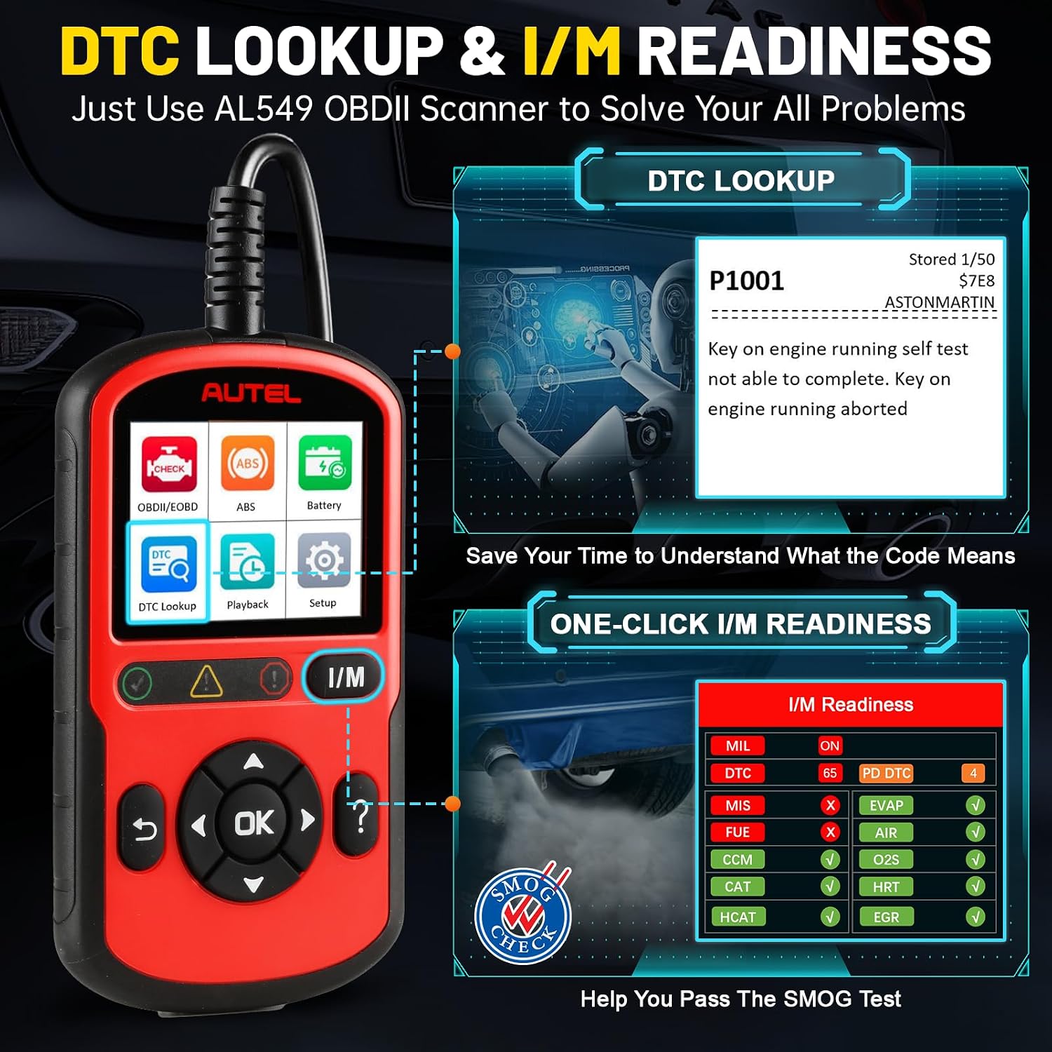 Thumbnail 5 de Autel AutoLink AL549 OBD2 Scanner with AutoVin