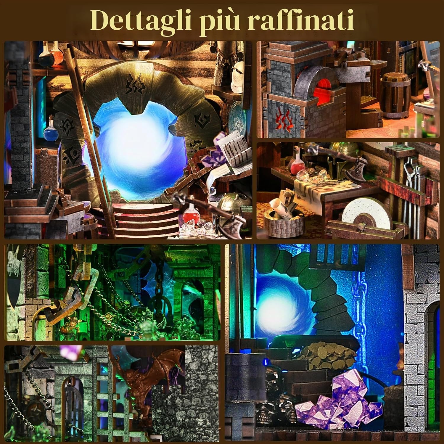 Thumbnail 2 de MiniCity Book Nook Kit di Blade and Magic: il tuo diorama in miniatura in legno 3D per casa delle bambole