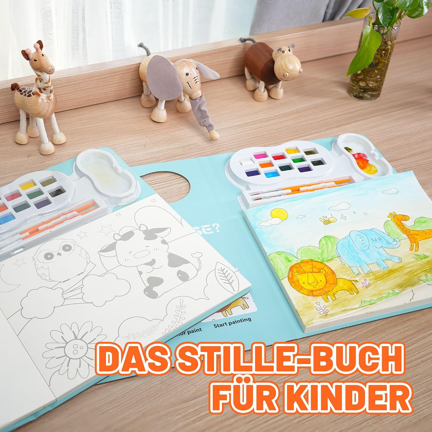 Thumbnail 5 de Aquarell-Sets Malbücher für Kleinkinder 20 Seiten